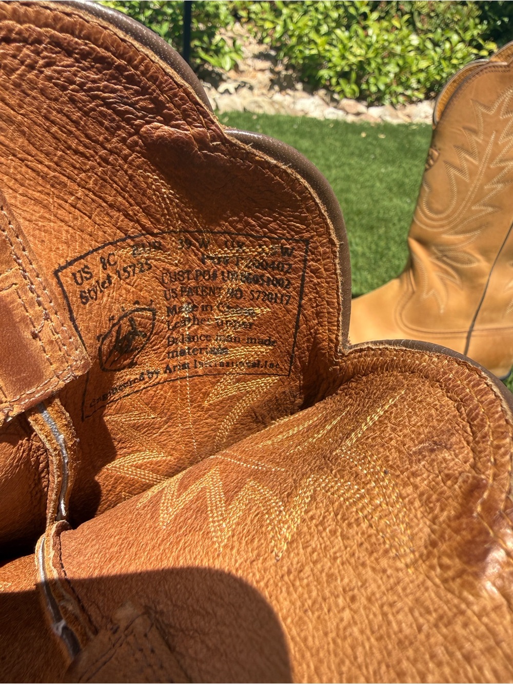 Ariat Heritage R Toe Western Cowboy Boot 8C 8W - Picture 4 of 5